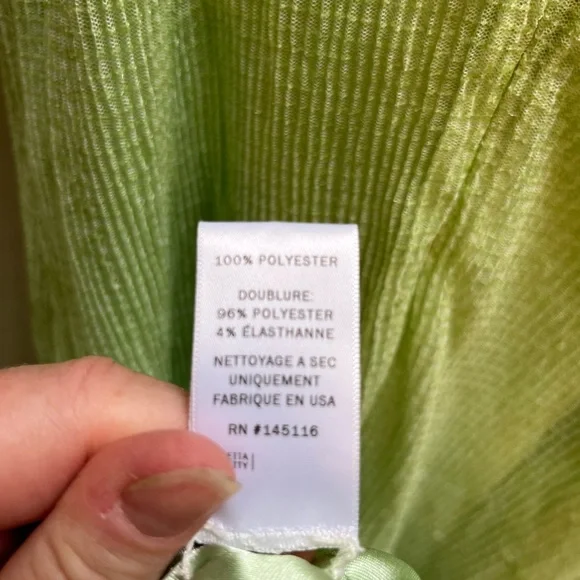 Rosetta GettyGreen Sequin Slip Gown size small